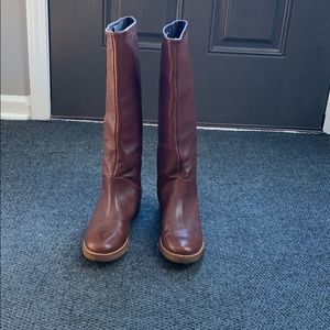 Diane von Furstenberg boot brown leather sz9